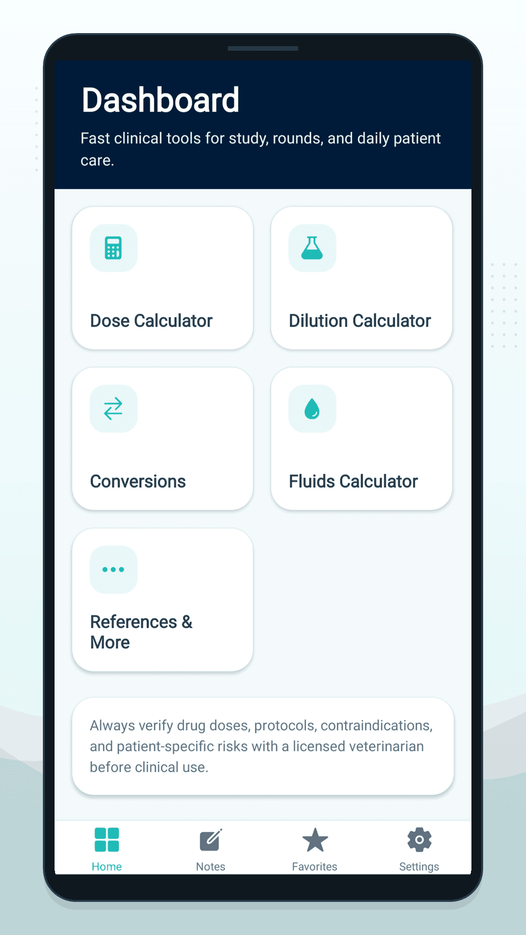 Vet Tech Companion dashboard