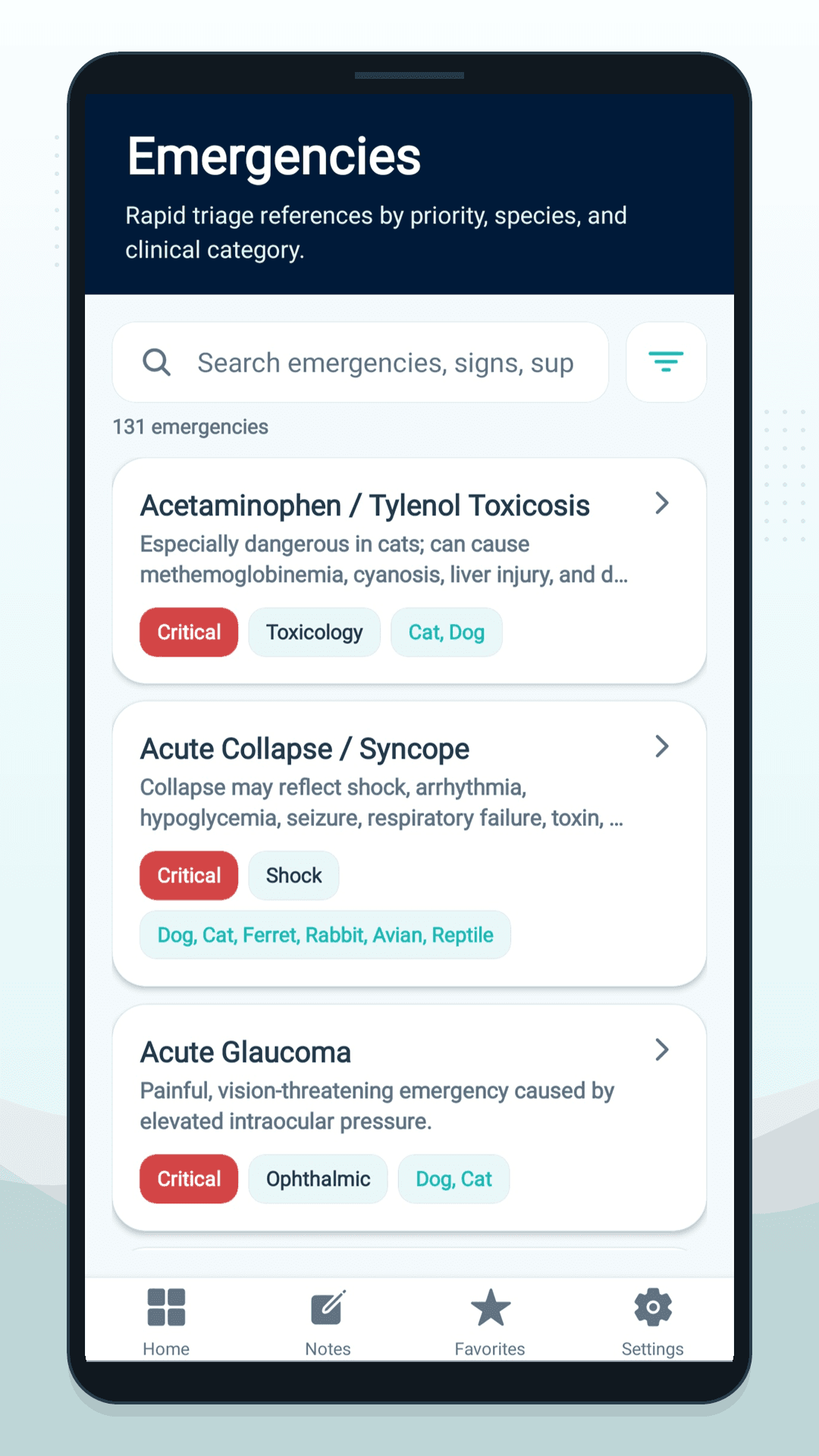 Vet Tech Companion emergency references